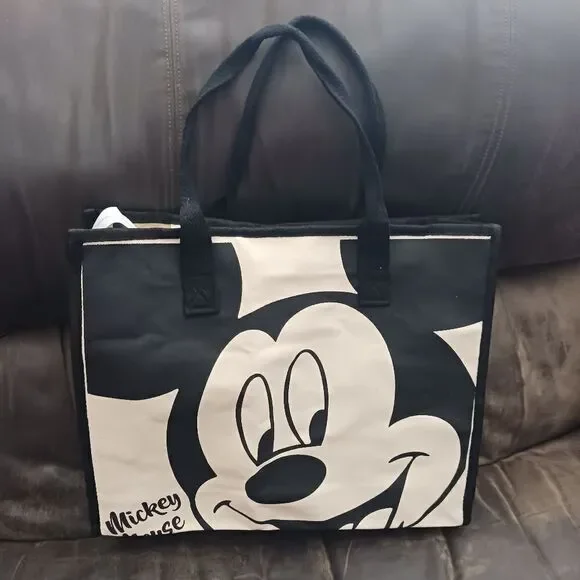 Disneys Mickey Mouse Canvas Tote Bag - Picture 3 of 4